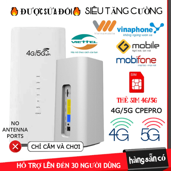 Bộ định tuyến WiFi Modem thẻ Sim 𝟒𝐆/𝟓𝐆 𝐂𝐏𝐄 𝐏𝐑𝐎
