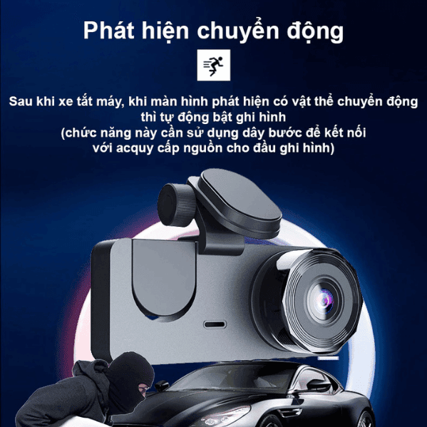 Camera hanh trinh New Taxi Wifi 3 mat Camera hành trình New Taxi Wifi 3 mắt