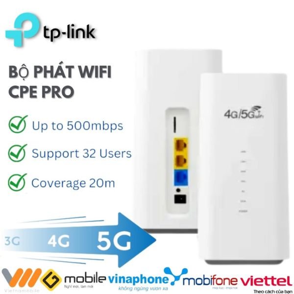 Modem Sim Bộ định tuyến WiFi 4g 5g cpe pro