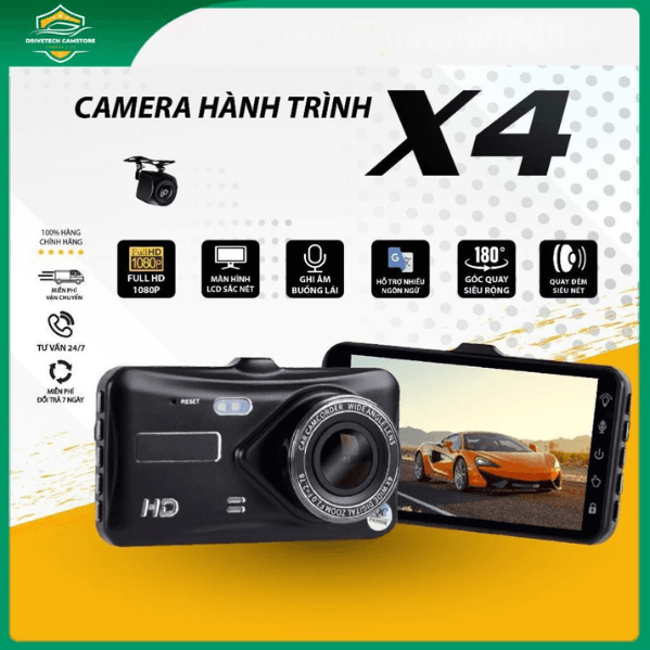 camera hanh trinh o to X4 XETABON camera hành trình ô tô X4 XETABON