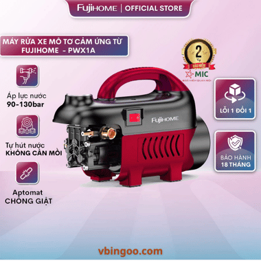 Máy rửa xe cao áp cho ô tô xe máy FUJIHOME PWX1A
