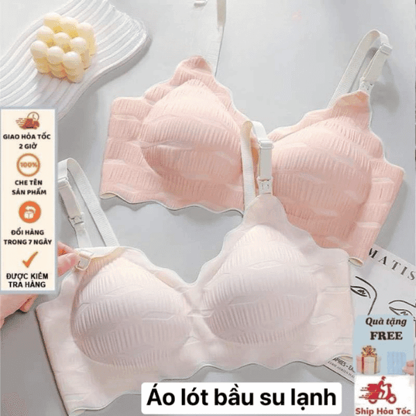 Ao lot bau Su Lanh cho con bu ti Áo lót bầu Su Lạnh cho con bú ti