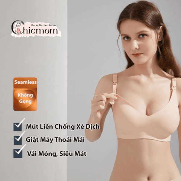 Ao nguc bau cho con bu cao cap Chicmom Áo ngực bầu và cho con bú cao cấp Chicmom