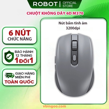 Chuột Quang Không Dây Tĩnh Âm ROBOT M370