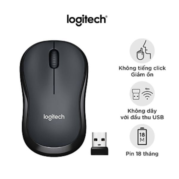 Chuột không dây Logitech M220 Silent