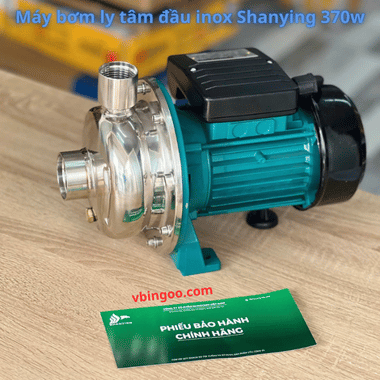 Máy bơm ly tâm đầu inox Shanying 370w