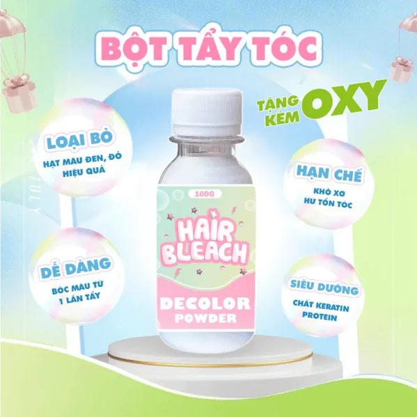 Bot Tay Toc MINHAIR Bleaching Powder Bột Tẩy Tóc MINHAIR Bleaching Powder