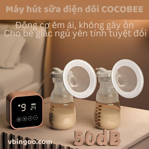 May hut sua dien doi COCOBEE Máy hút sữa điện đôi COCOBEE