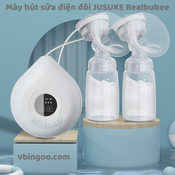 May hut sua dien doi JUSUKE Realbubee Máy hút sữa điện đôi JUSUKE Realbubee