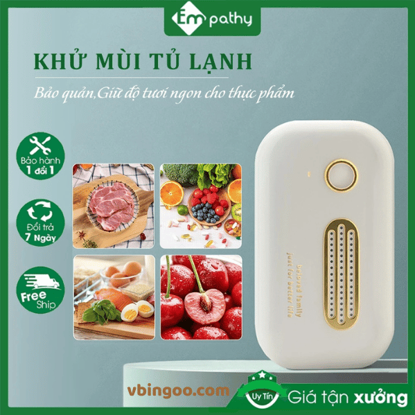 May khu mui tu lanh khu mui tiet trung oto Máy khử mùi tủ lạnh, khử mùi tiệt trùng ôtô