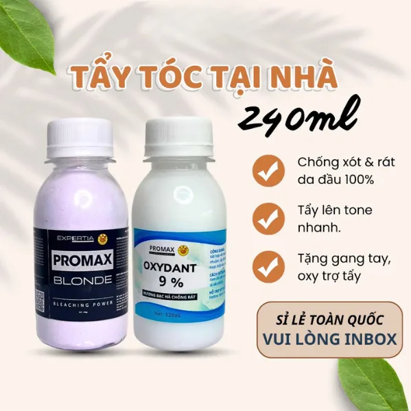 Thuoc tay toc tai nha Bot tay toc Thuốc tẩy tóc tại nhà, Bột tẩy tóc ProMax
