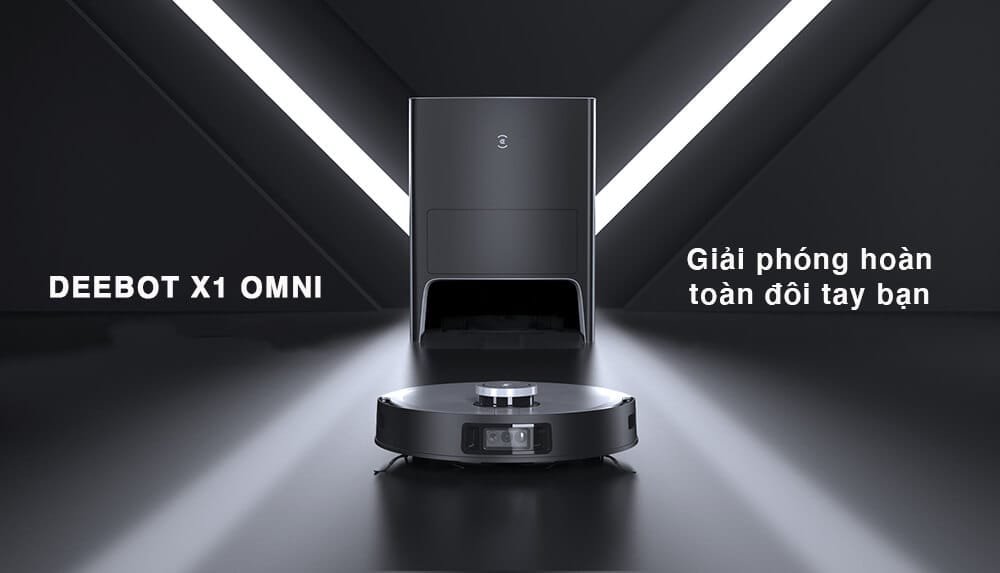 Robot hut bui lau nha Ecovacs Deebot X1 OMNI Robot hút bụi lau nhà Ecovacs Deebot X1 OMNI