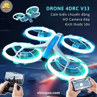 Đồ Chơi Drone 2 Camera HD 4DRC V33