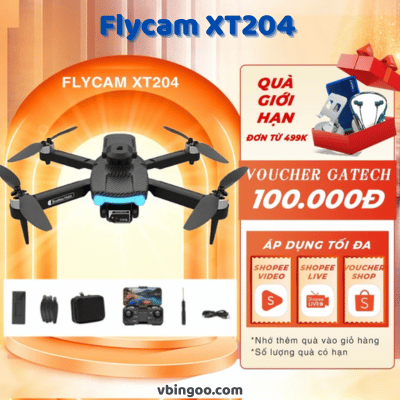 Flycam XT204 giá rẻ tập bay động cơ không chổi than