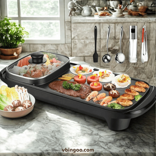 Noi Lau Nuong Da Nang 2 in 1 Nồi Lẩu Nướng Đa Năng 2 in 1