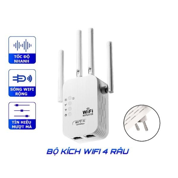 Bộ Kích Sóng Wifi 4 Râu Vinetteam