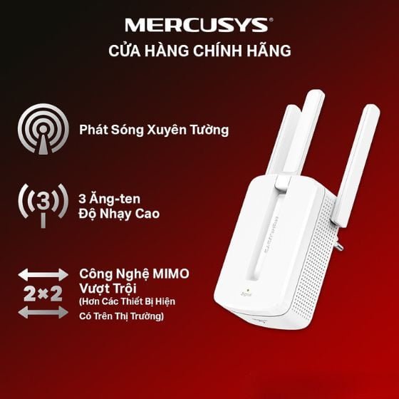 Bộ Kích Sóng Wifi Repeater Mercusys MW300RE