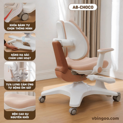 GHẾ CHỐNG GÙ CHUẨN CÔNG THÁI HỌC CHO HỌC SINH A8 + Q7