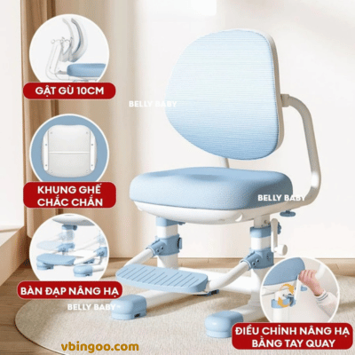 Ghế Học Sinh Chống Gù Có Nâng Hạ Belly TE-02