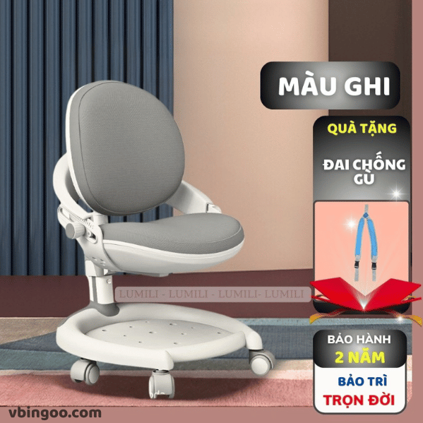 Ghe Hoc Sinh Chong Gu Lung Lumili Royal C02 Ghế Học Sinh Chống Gù Lưng Lumili Royal C02