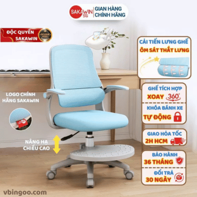 Ghế Ngồi Học Chống Gù Sakawin Premium GV27 