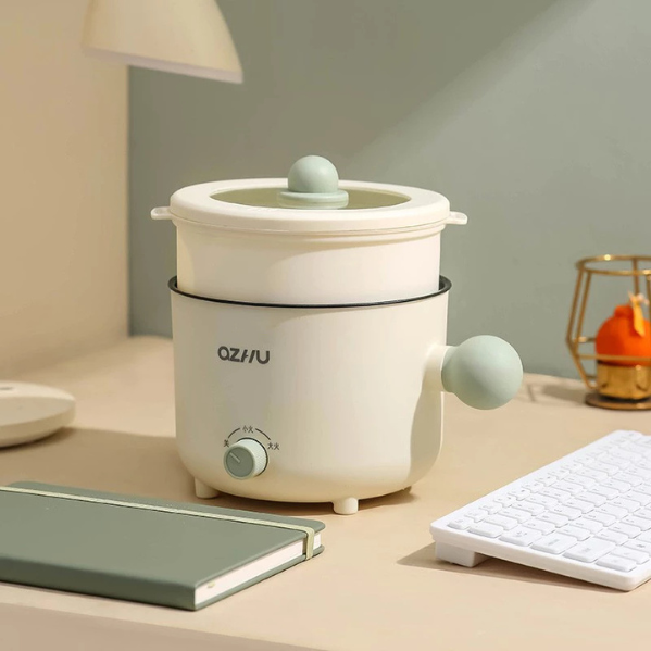 Noi Lau Dien da nang Mini 2 Tang OZHU Nồi Lẩu Điện đa năng Mini 2 Tầng OZHU