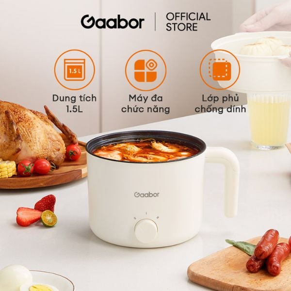 Nồi Lẩu Điện Đa Năng Mini GAABOR GR-N15A