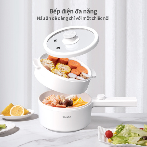 Noi lau dien da nang Mini Simplus DZGH002 009 Nồi lẩu điện đa năng Mini Simplus DZGH002/009