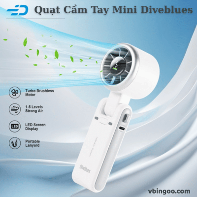Quạt Cầm Tay Mini Diveblues