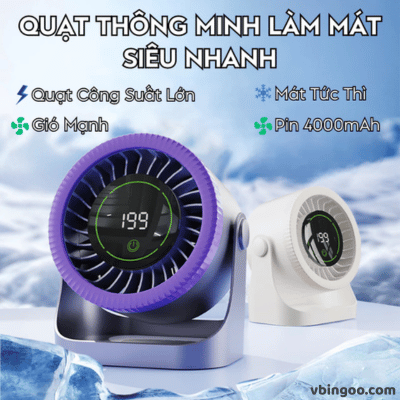 Quạt Để Bàn MUSELOVE Treo Tường Tích Điện