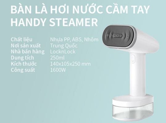 Bàn ủi Hơi Nước Cầm Tay Lock&Lock ENI223WHT