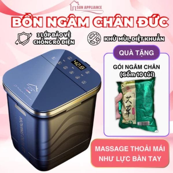 Bồn Ngâm Chân Massage Đức Khử Trùng Khử Trùng Hồng Ngoại