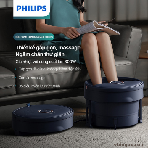 Bon Ngam Chan Massage PHILIPS PPM6501 Bồn Ngâm Chân Massage PHILIPS PPM6501