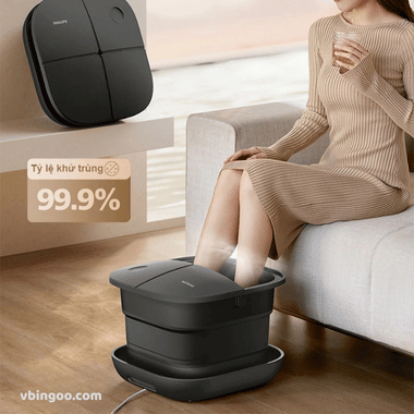 Bồn ngâm chân gấp gọn massage Philips PPM5103F