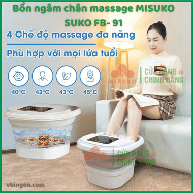 Bồn ngấm chân massage MISUKO SUKO FB- 91