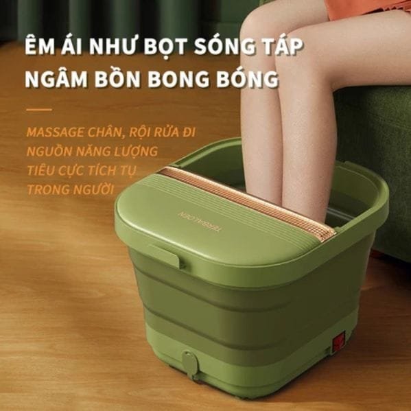 Bồn ngâm chân massage điện gập gọn