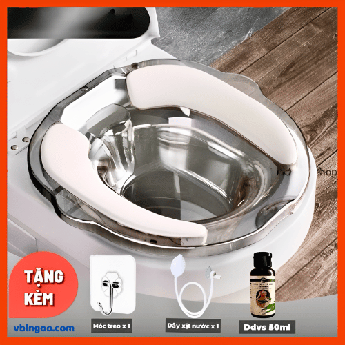 Chau Xong Vung Kin Ngam Rua Mong CAO CAP Chậu Xông Vùng Kín, Ngâm Rửa Mông CAO CẤP