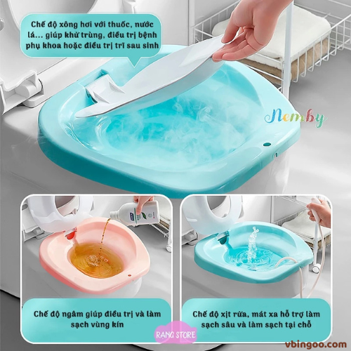 Chau xong vung kin phu nu xong va rua vung kin Nemby Chậu xông vùng kín phụ nữ xông và rửa vùng kín Nemby