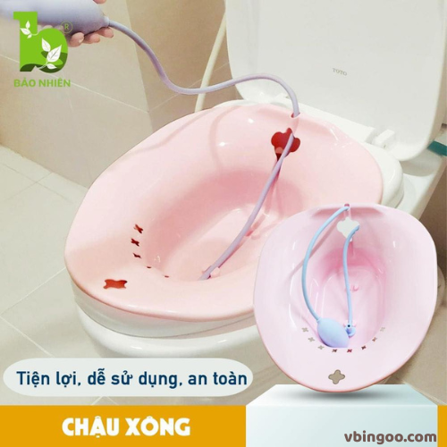 Chau xong vung kin sau sinh Bao Nhien Chậu xông vùng kín sau sinh Bảo Nhiên