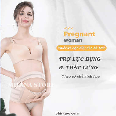 Đai Đỡ Bụng Bầu, Nịt Nâng Bụng Cho Bà Bầu