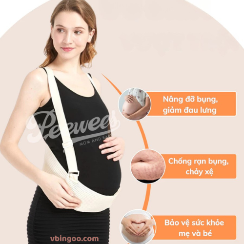 Dai Nang Do Bung Bau PEEWEES Đai Nâng Đỡ Bụng Bầu PEEWEES