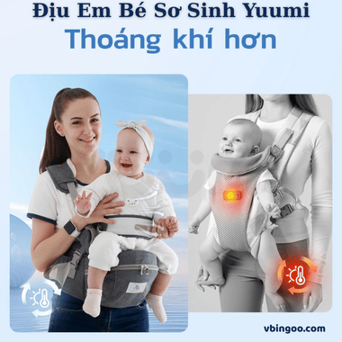 Địu Em Bé Sơ Sinh Yuumi