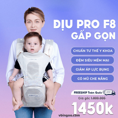 Địu Ngồi Cho Bé Jumysie F8 Gấp Gọn 