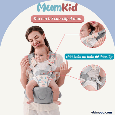 Địu em bé Mumkid cao cấp MK046