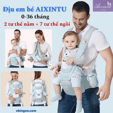 Địu em bé chống gù Aixintu Forbaby và Tunibaby