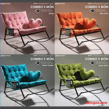 Ghế Bập Bênh đôi thư giãn Minh Phát 