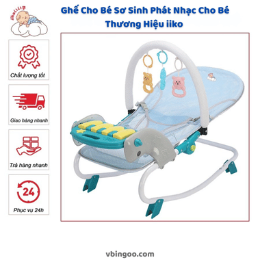 Ghế Cho Bé Sơ Sinh Phát Nhạc Cho Bé Thương Hiệu iiko 