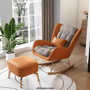 Ghế sofa bập bênh kèm đôn thư giãn tại nhà GH01