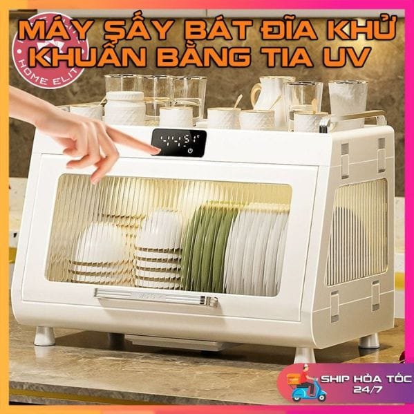 Máy Sấy Bát Đũa Tiệt Trùng Bằng Tia UVC Dung Tích 55L