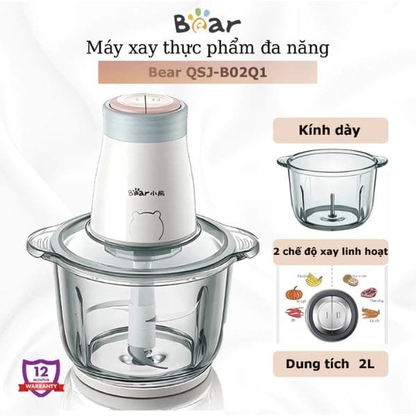 Máy xay thịt đa năng BEAR QSJ- B02Q1